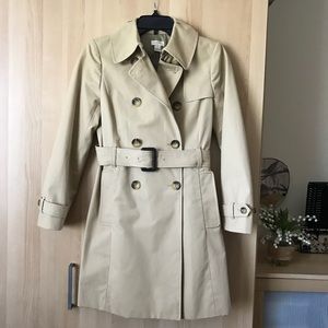 J Crew Trench Coat petite size 0